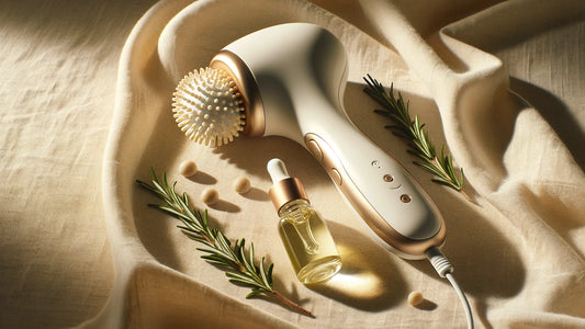 Scalp massager tool for hair growth — electric massager with hair oil