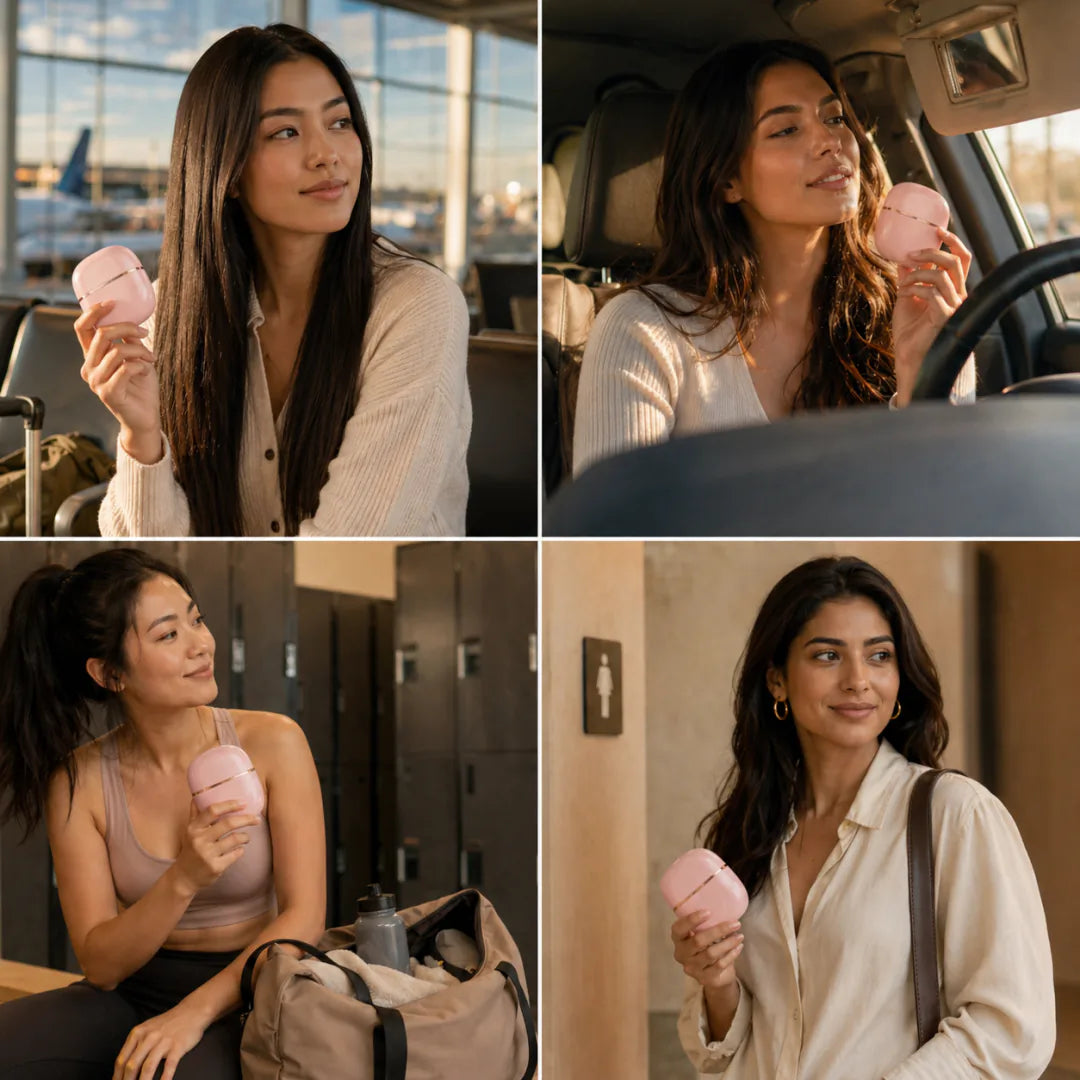 Líora Flat Control pink — lifestyle, travel and gym use