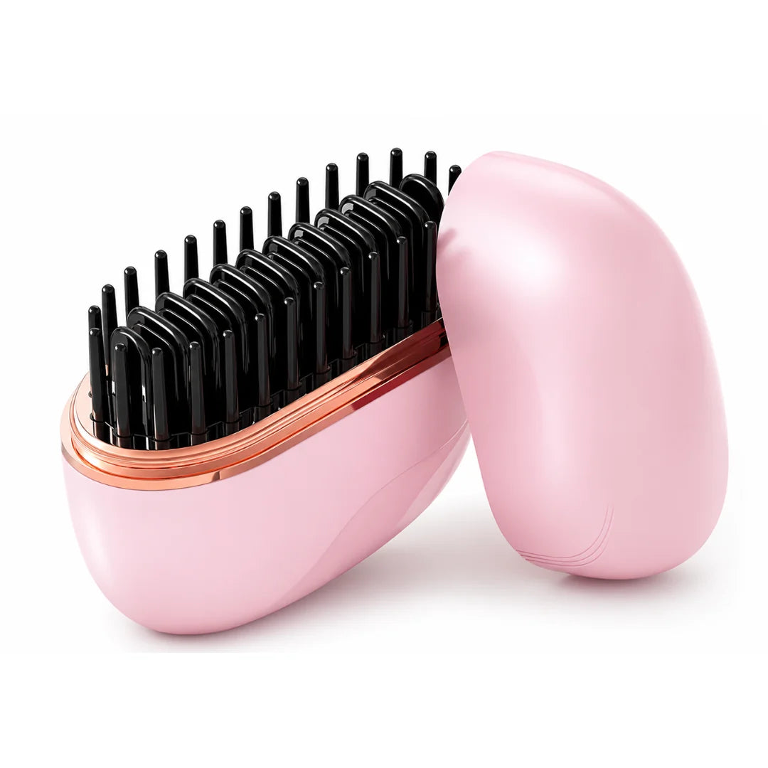 Líora Flat Control cordless straightening brush — pink