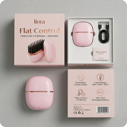 Líora Flat Control — packaging box set, pink