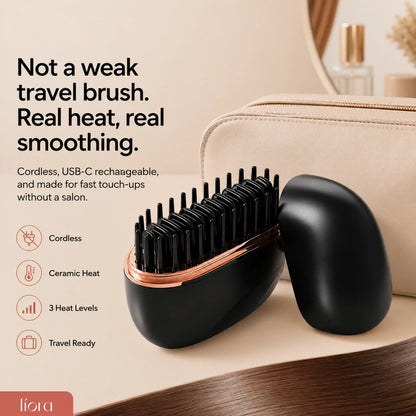 Líora Flat Control cordless straightening brush — product visual 5