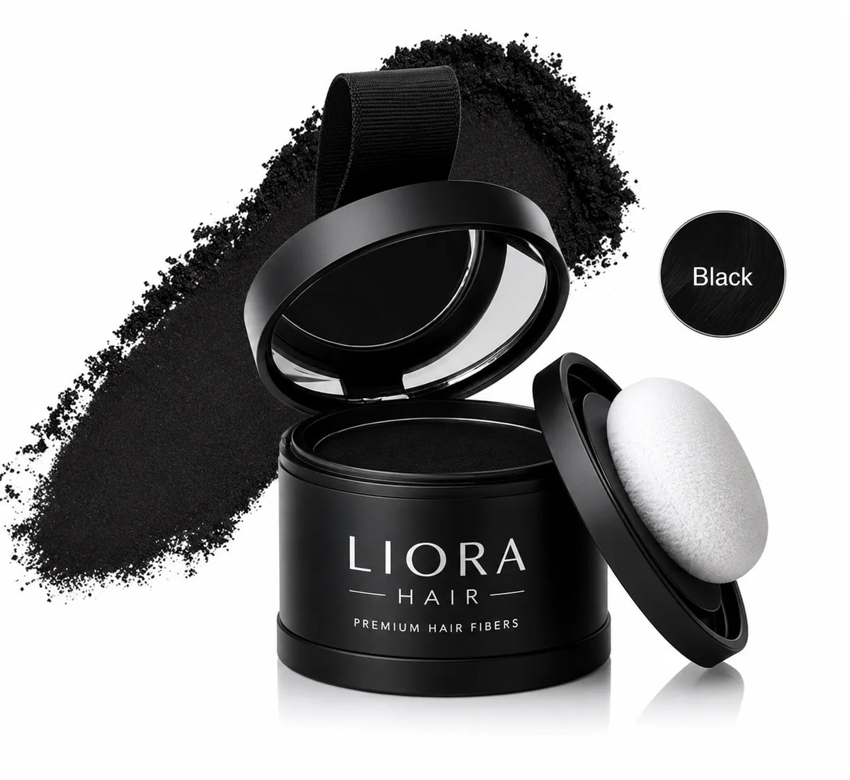 Líora Hair shade swatch — Black