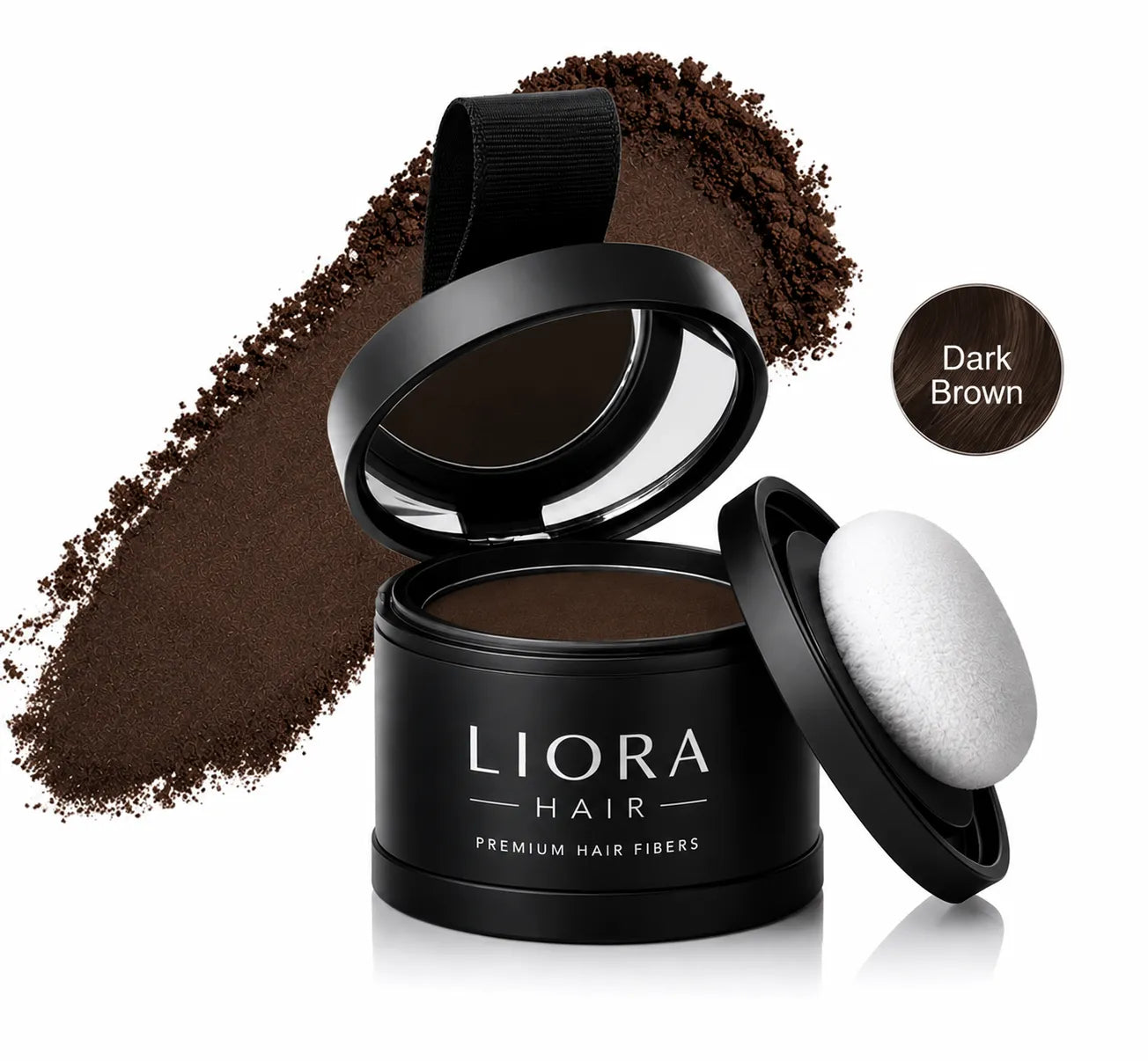 Líora Hair shade swatch — Dark Brown