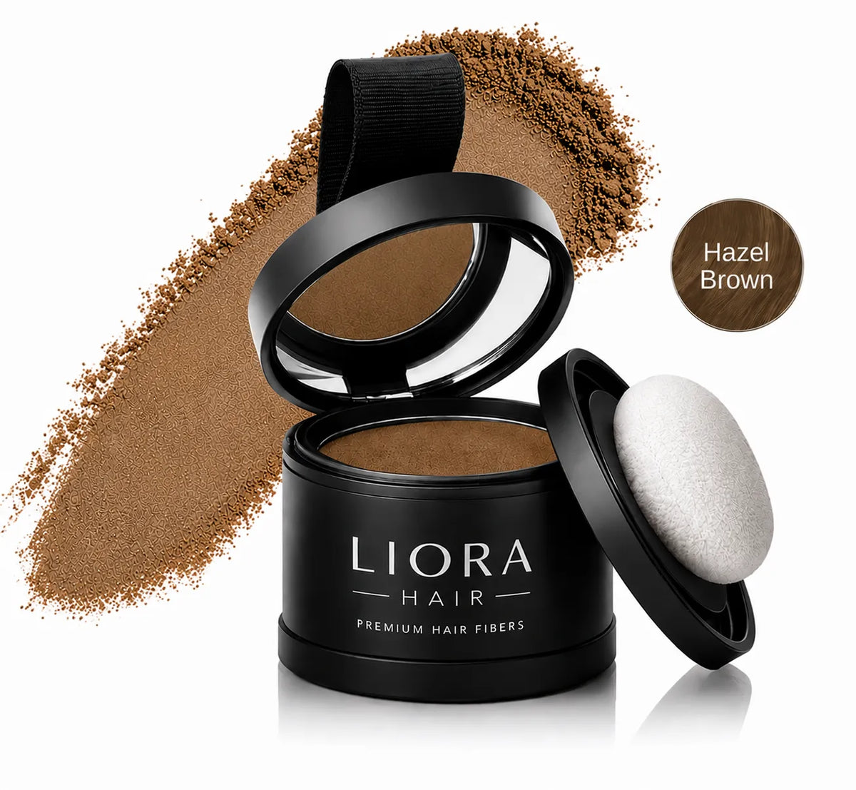 Líora Hair shade swatch — Hazel Brown