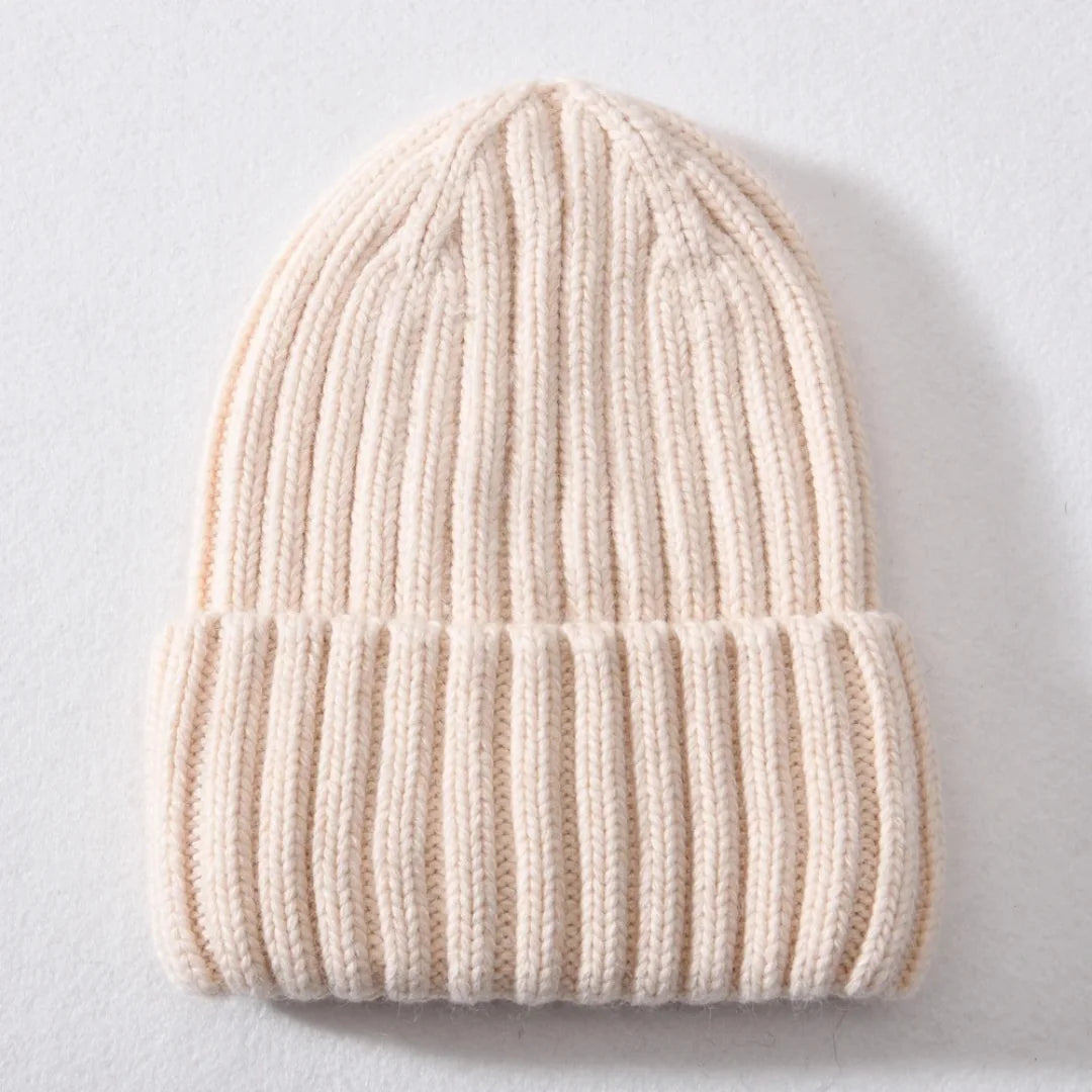 Líora Satin Silk Beanie — cream