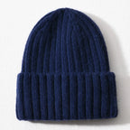 Líora Satin Silk Beanie — navy