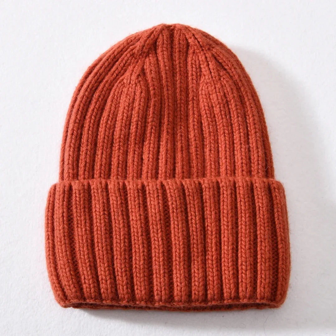 Líora Satin Silk Beanie — rust