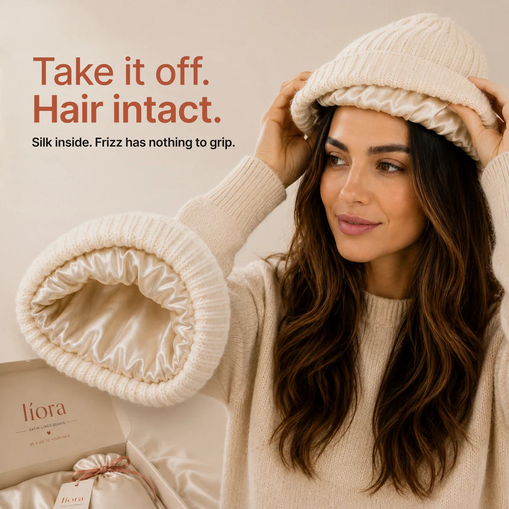 Líora Satin Silk Beanie — front view
