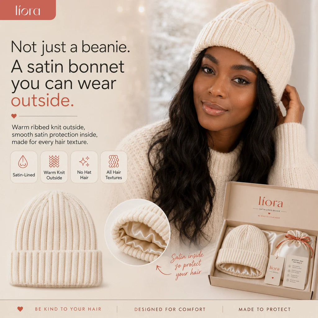 Líora Satin Silk Beanie — packaging